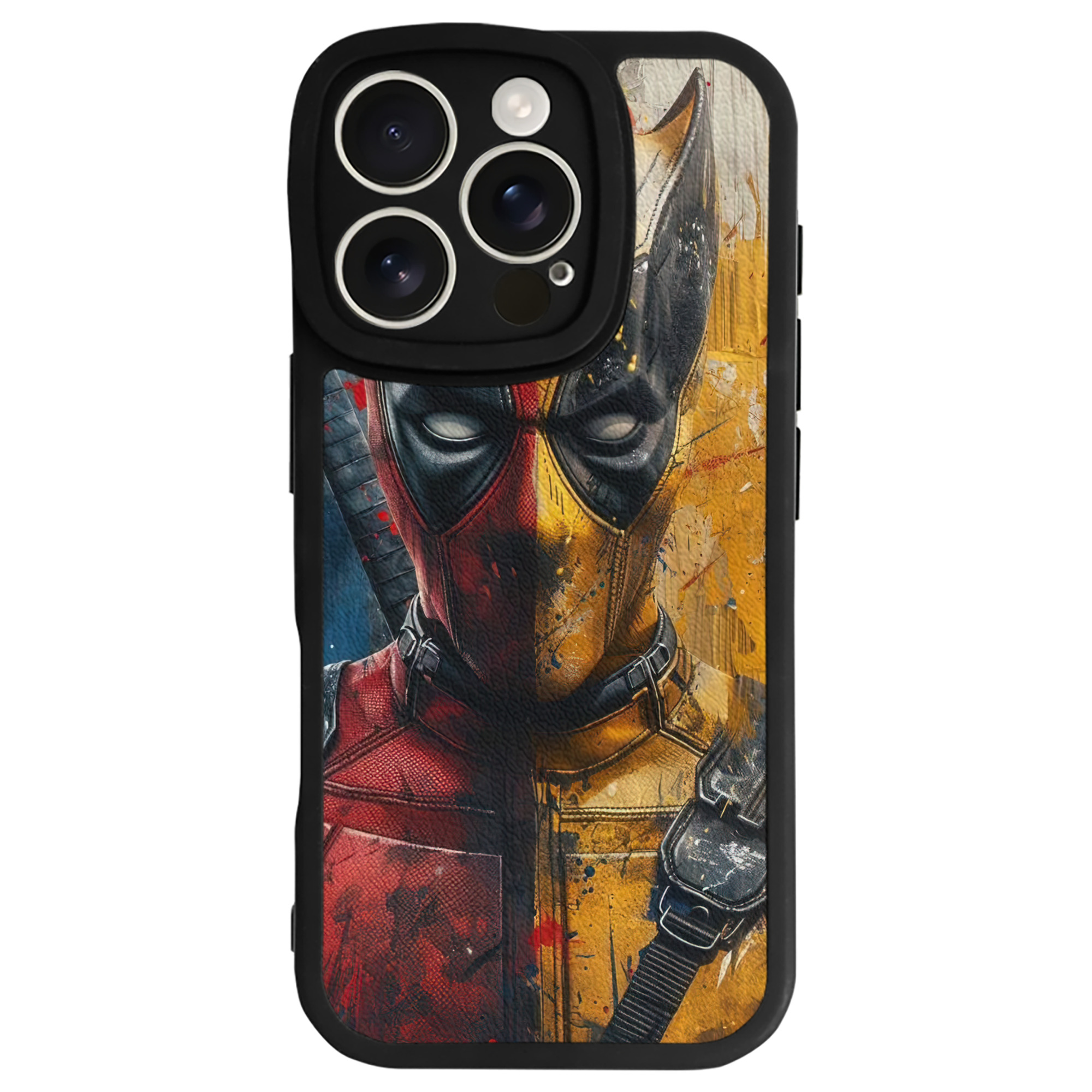 （画像用） Deadpool デッドプール 【iPhone 16シリーズ対応】シリコンスマホケース（レザー調） 材質：シリコン